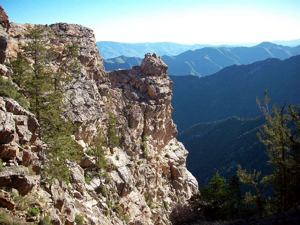 Rock outcrop above North's Fork