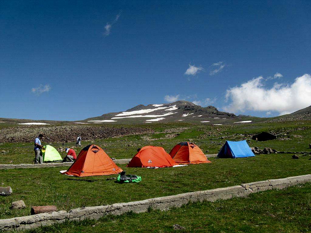 Our camp beside Kari lake
