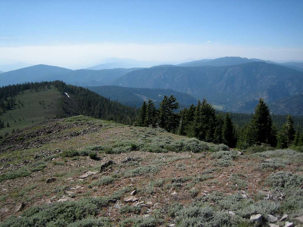 View west from the summit