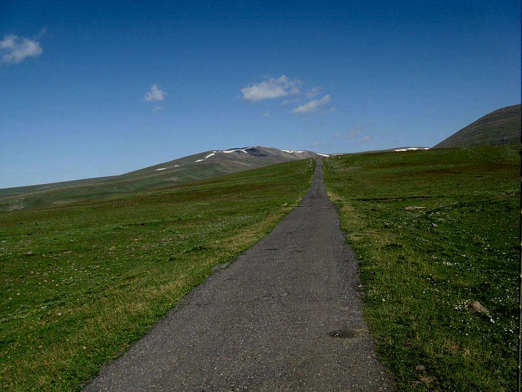 toward the mountain