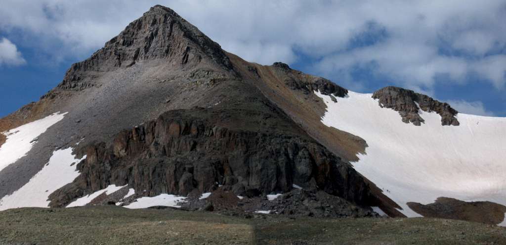 Fuller Peak as seen from Upper Ice Lake Basin