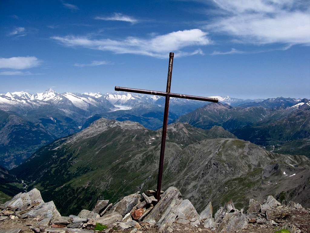 Summit cross of Mattwaldhorn 3246m