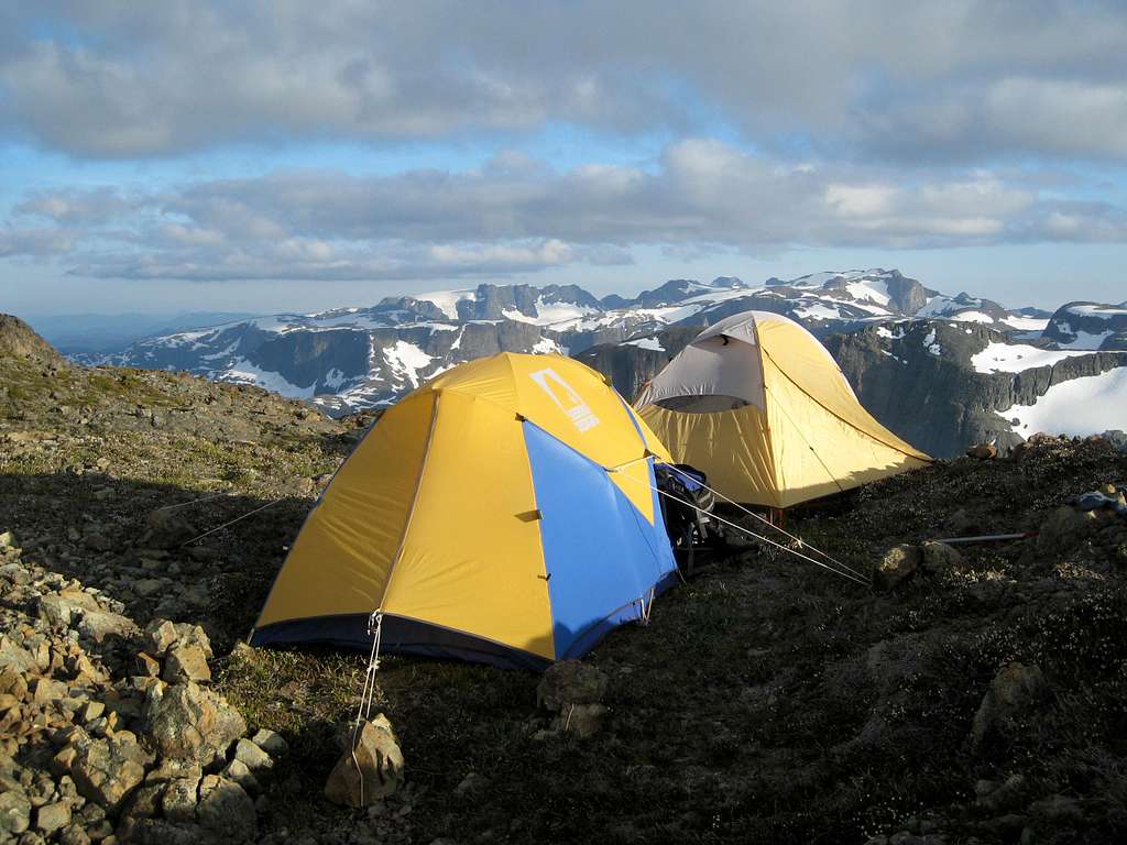 Camp on the Summit of Mt Frink