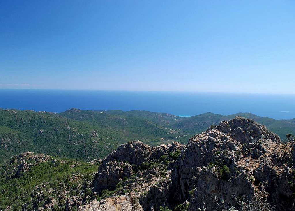 Mediterranean Sea from Punta d'Ortu