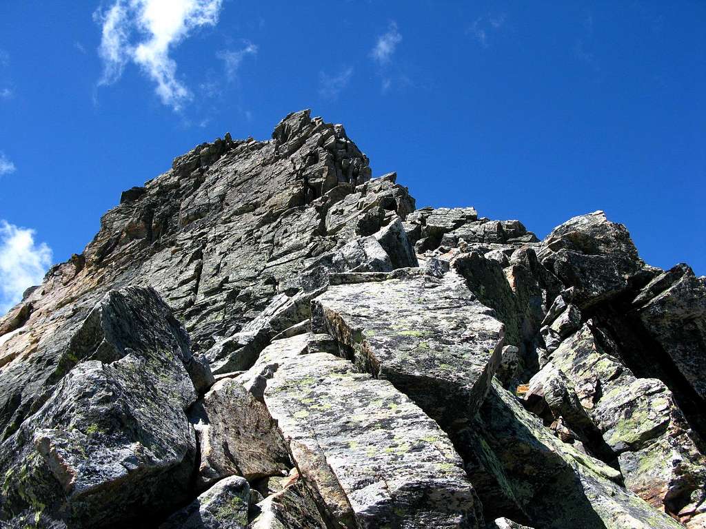 Northeast ridge of Böshorn or Rauthorn 3268m