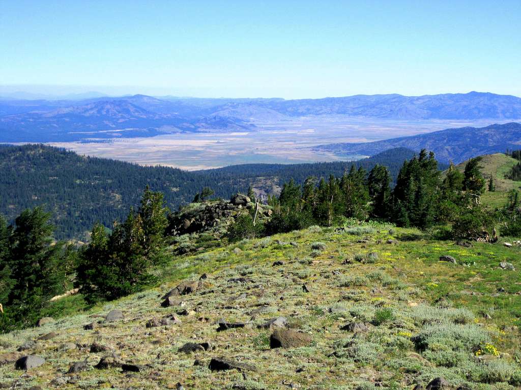 The Sierra Valley from Mt. Lola North