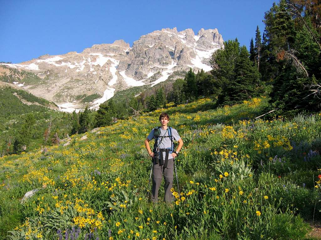 Early on the Teewinot trail