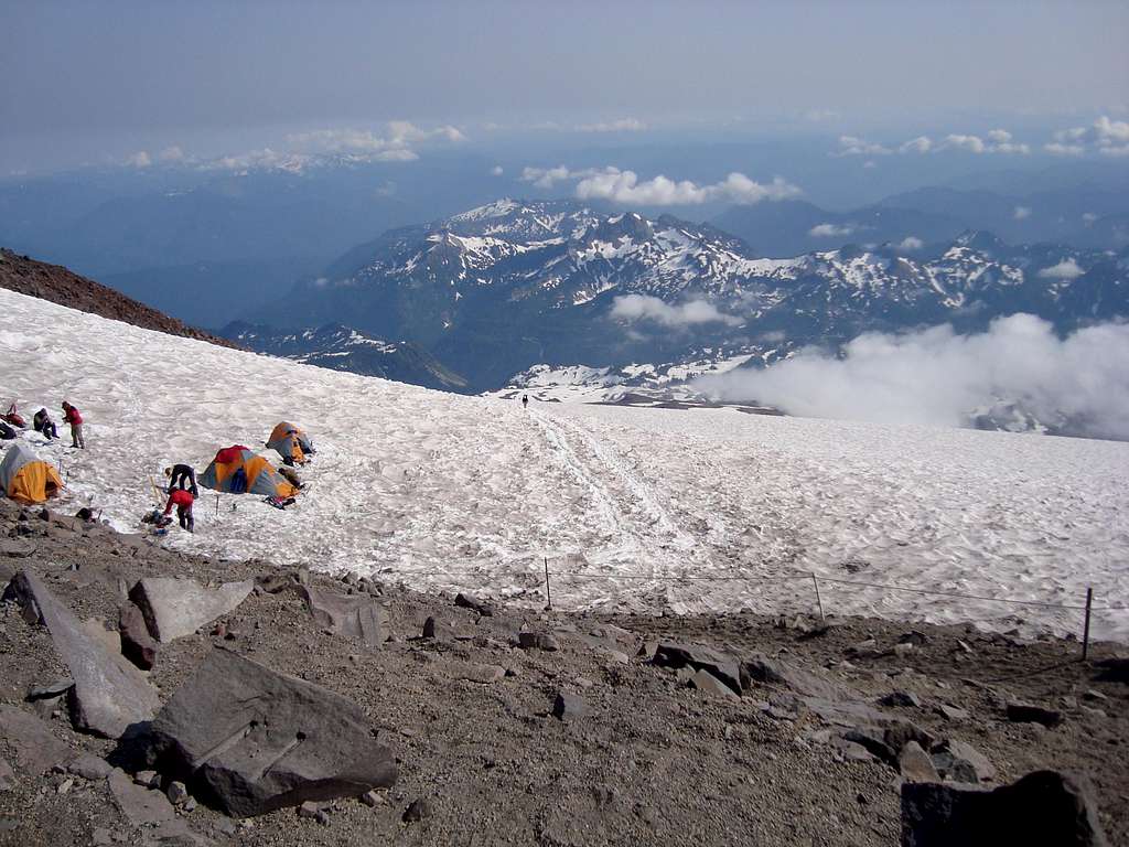 Looking Down Towards Paradise from Camp Muir