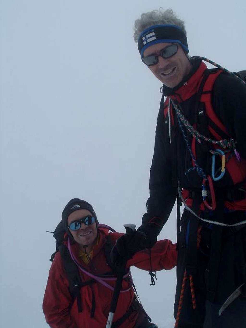 At Grossglockner summit ridge