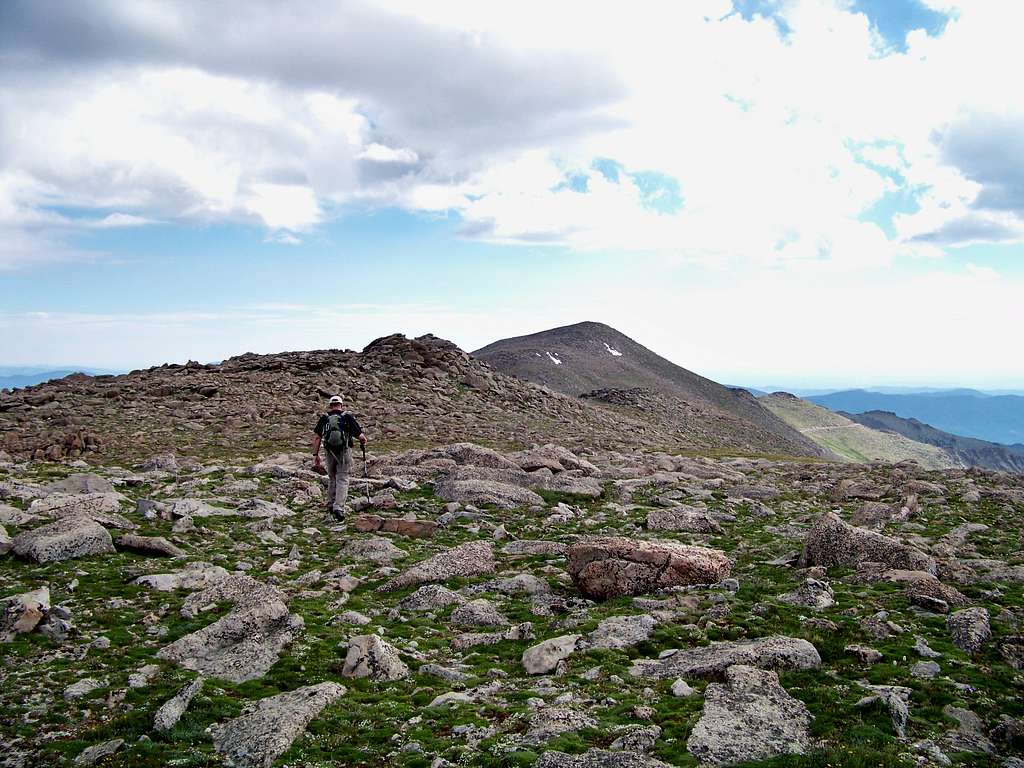 Rogers Peak from Mount Warren summit plateau