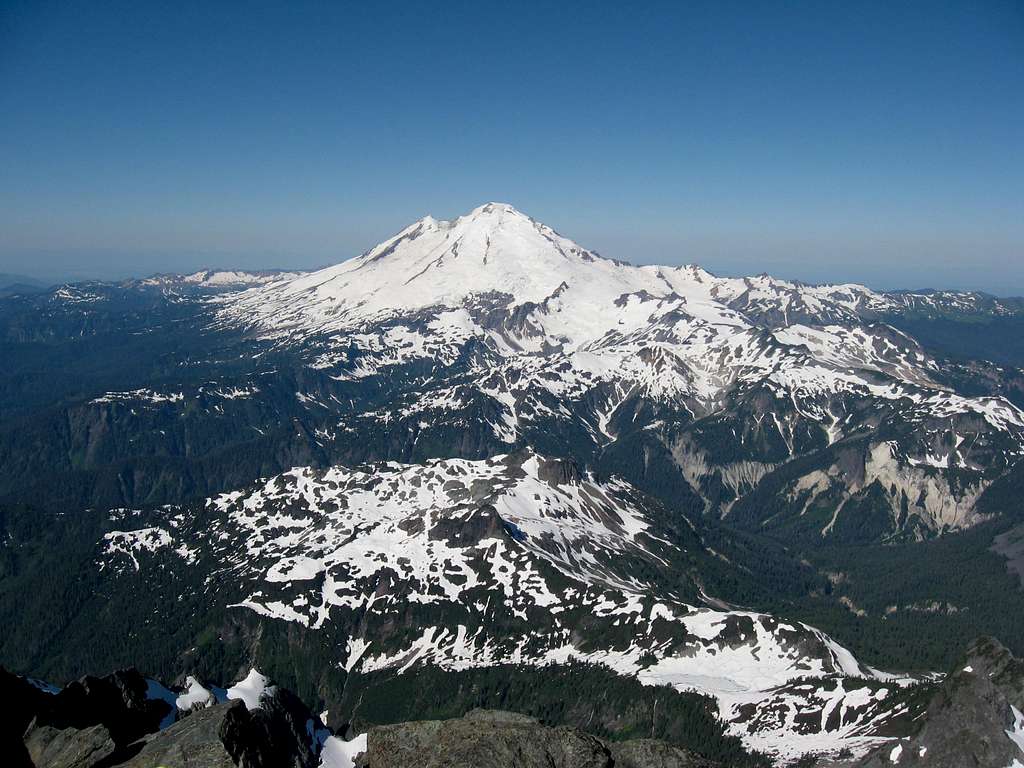 Mt. Baker from the summit of Shuksan