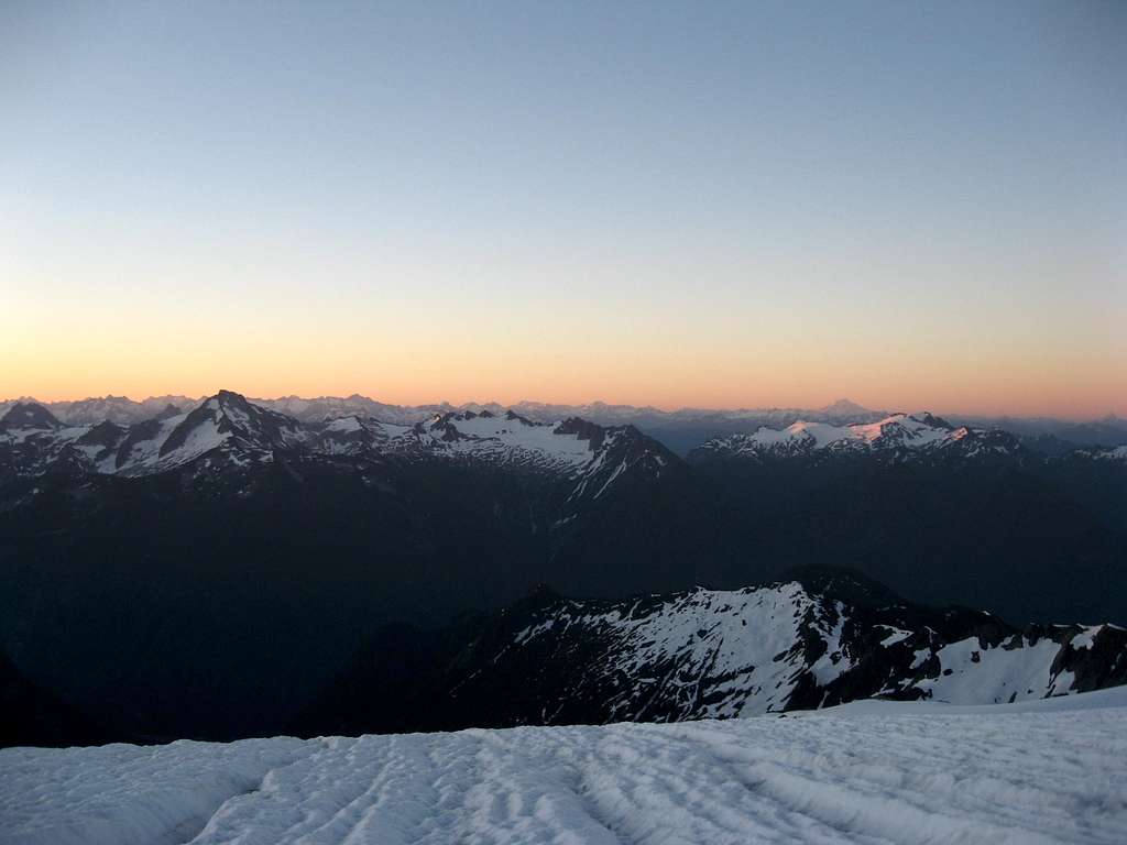 Sunrise on the Sulphide Glacier