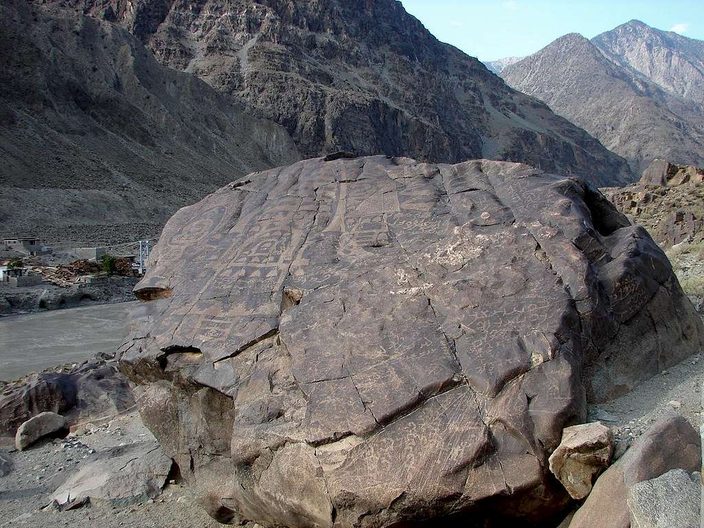 Buddhist Rock near Chilas