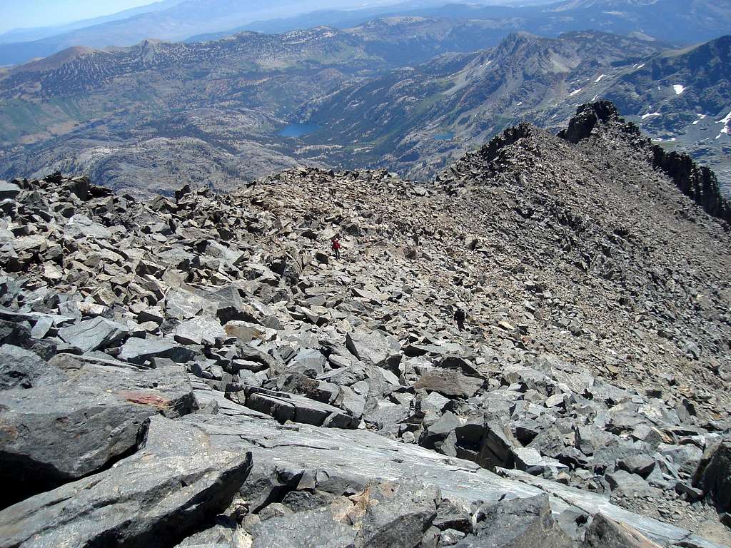 The upper slopes of Mt. Ritter