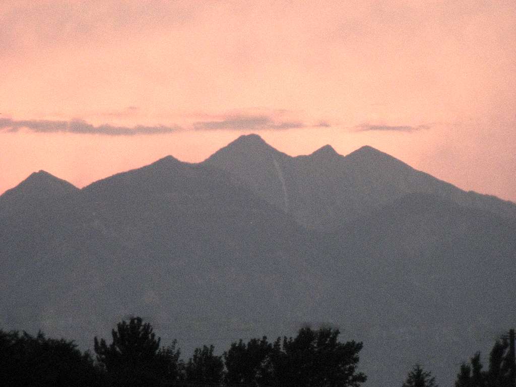 Mt Nebo at Sunset