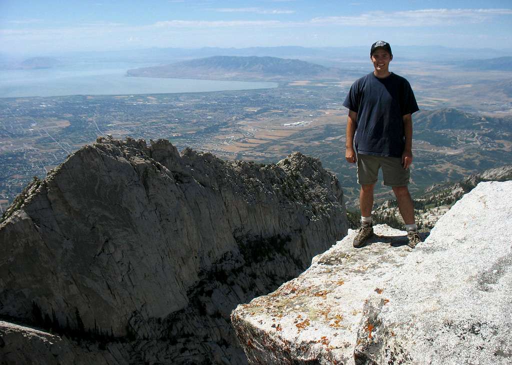 Brandon on Lone Peak Summit