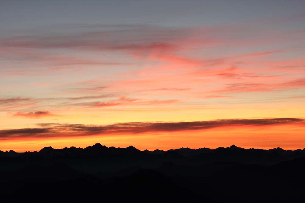 sunrise from summit