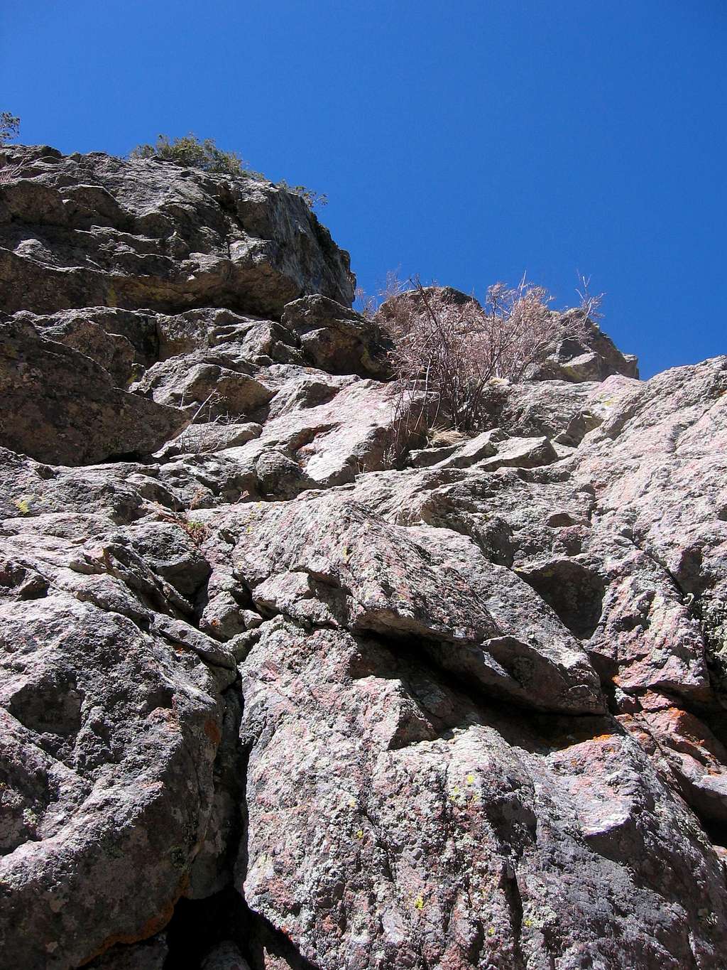 Looking up the East Saddle Route