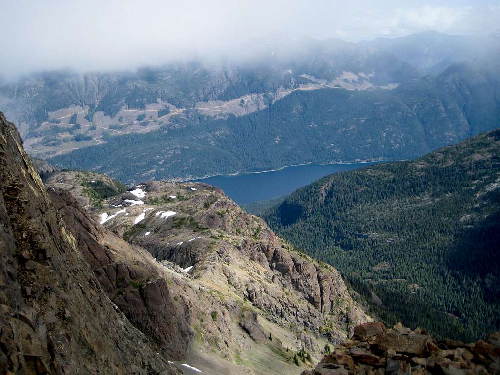 Buttle Lake from Mt McBride