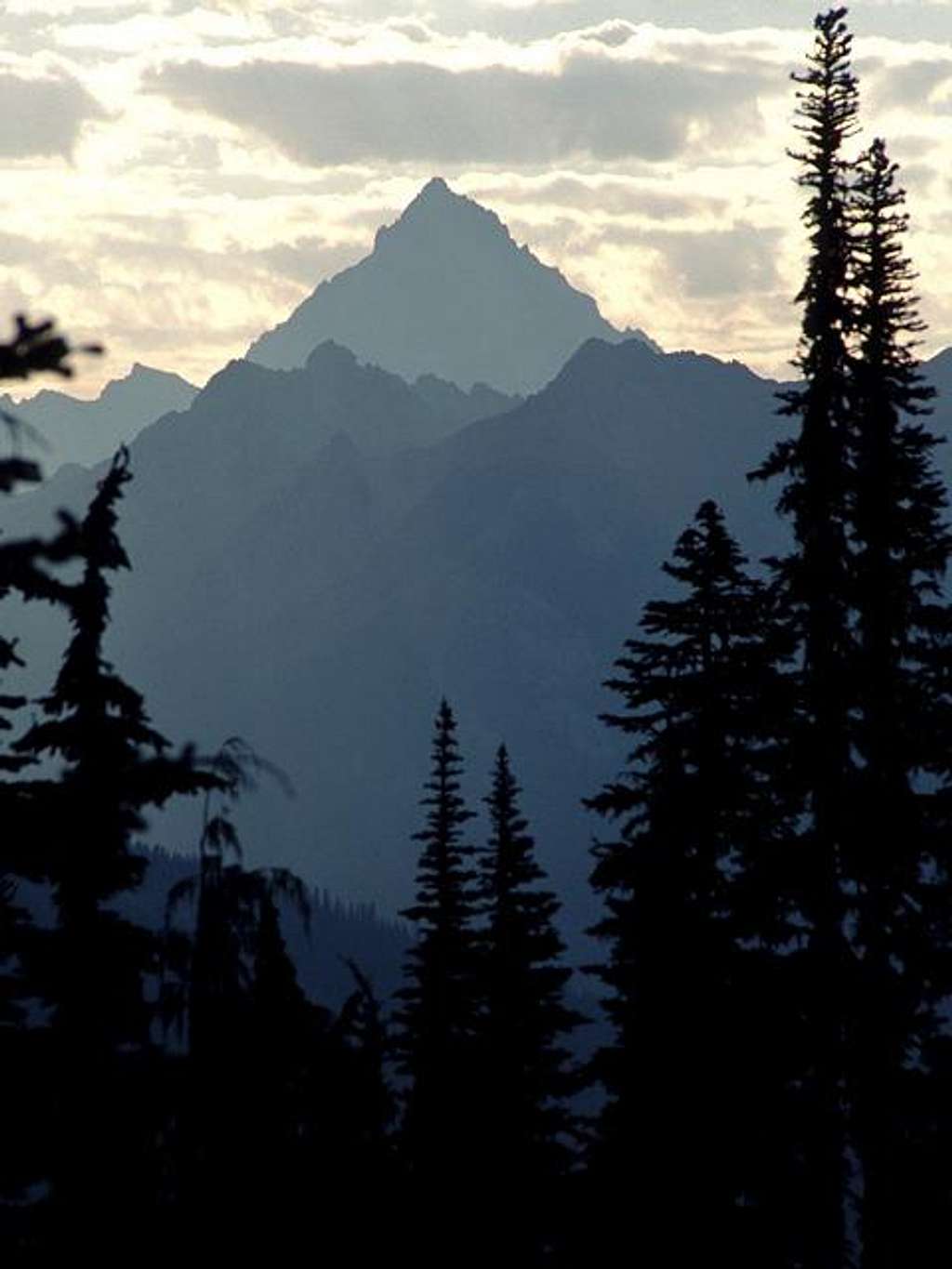Mt. Stuart silhouetted...