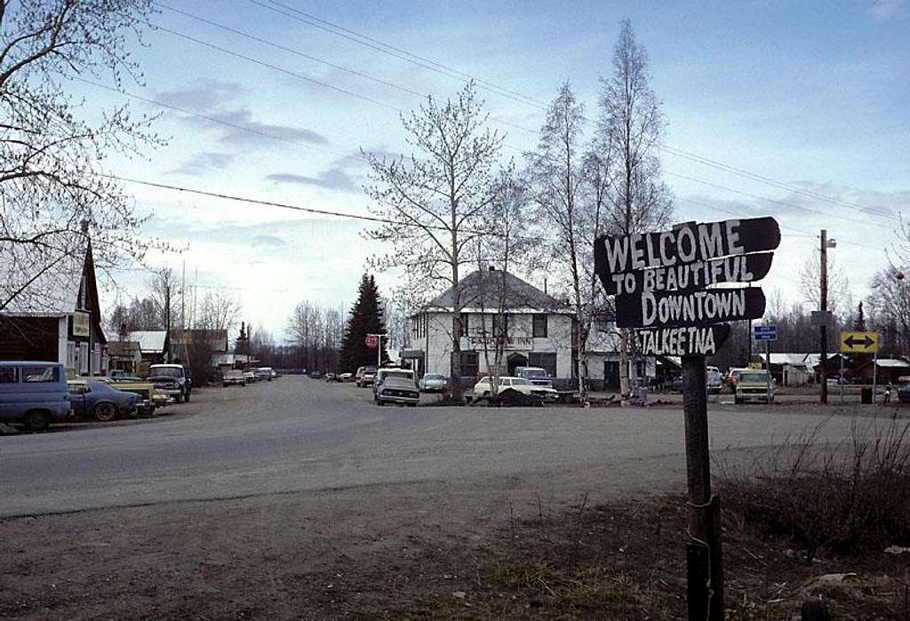 Downtown Talkeetna in 1979