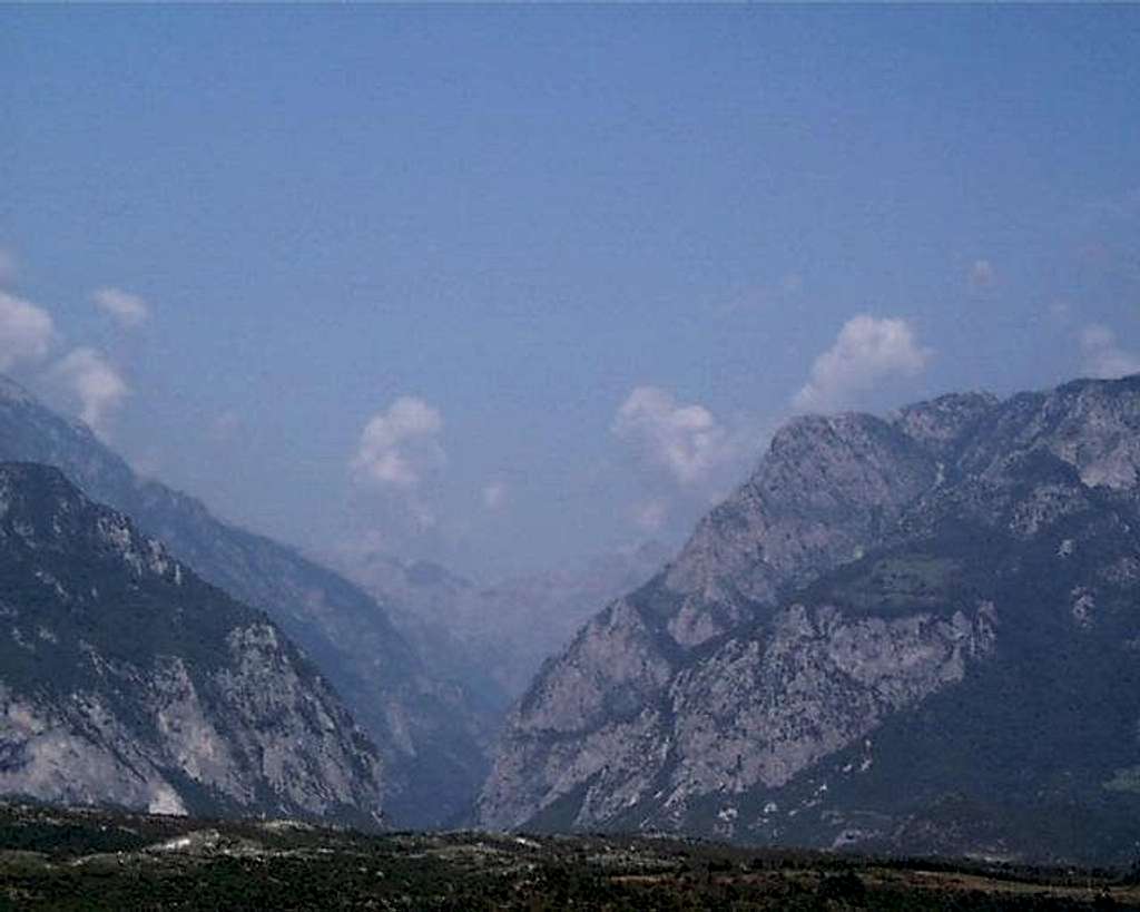 Entrance to Valbona Canyon from Bajram Curri Road