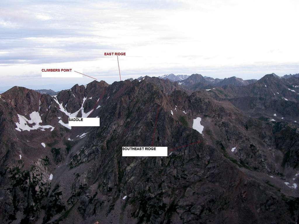 Southeast /East Ridge from North Traverse Peak