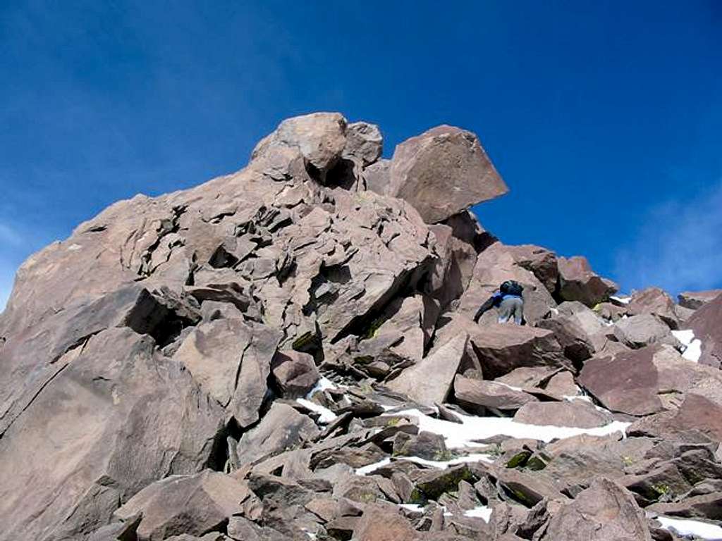  ScottyS on the summit ridge....