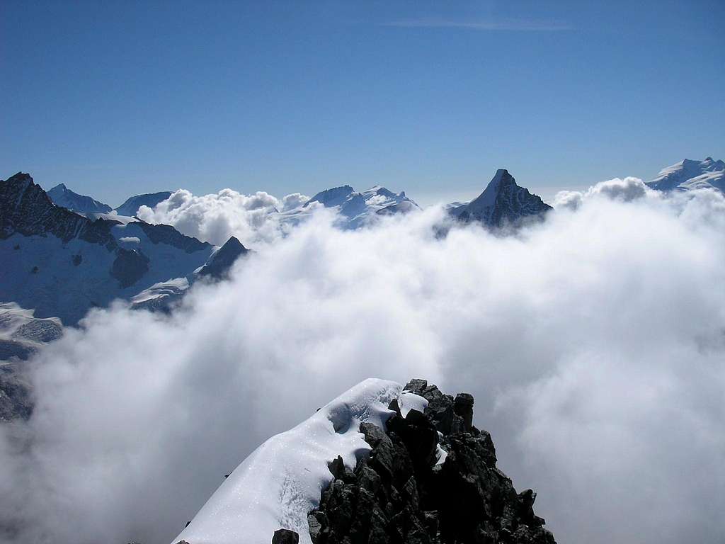 View from the summit of Grand Cornier 3962m