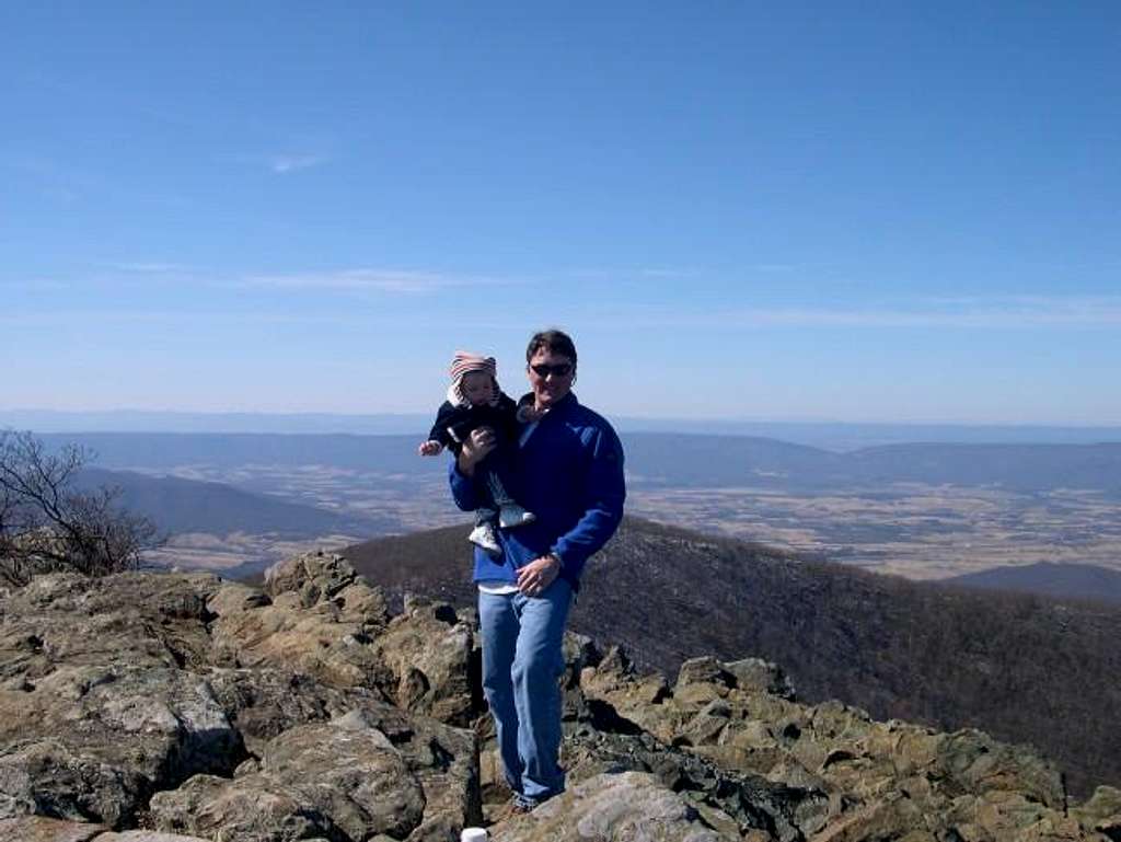  My sons first Virginia peak.