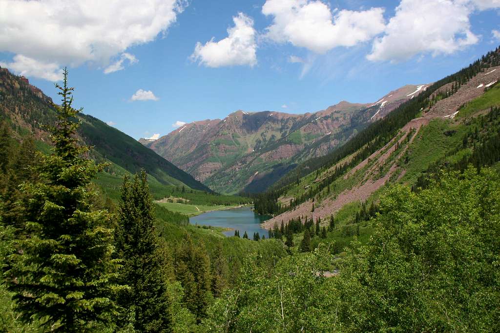 Maroon Lake from the Crater Lake Trail