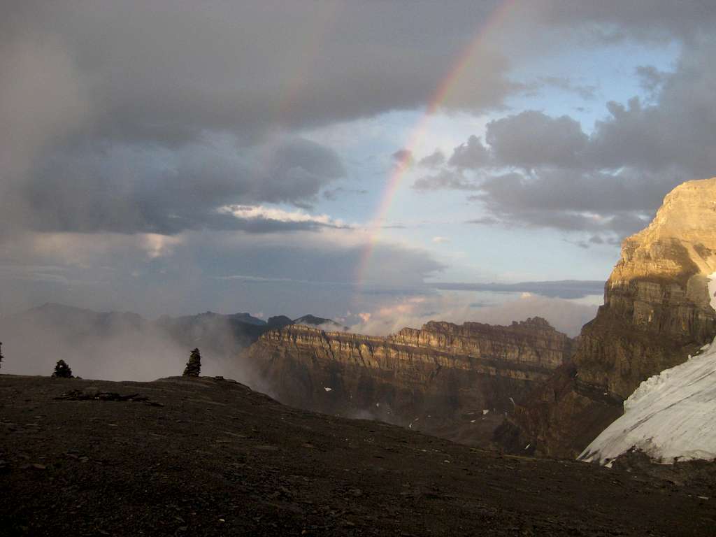 Double rainbow from Hind Hut