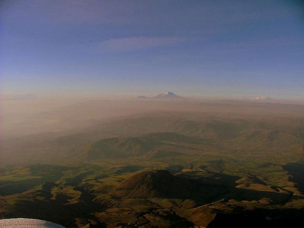 Ecuadorian Andes from Illiniza Sur summit.