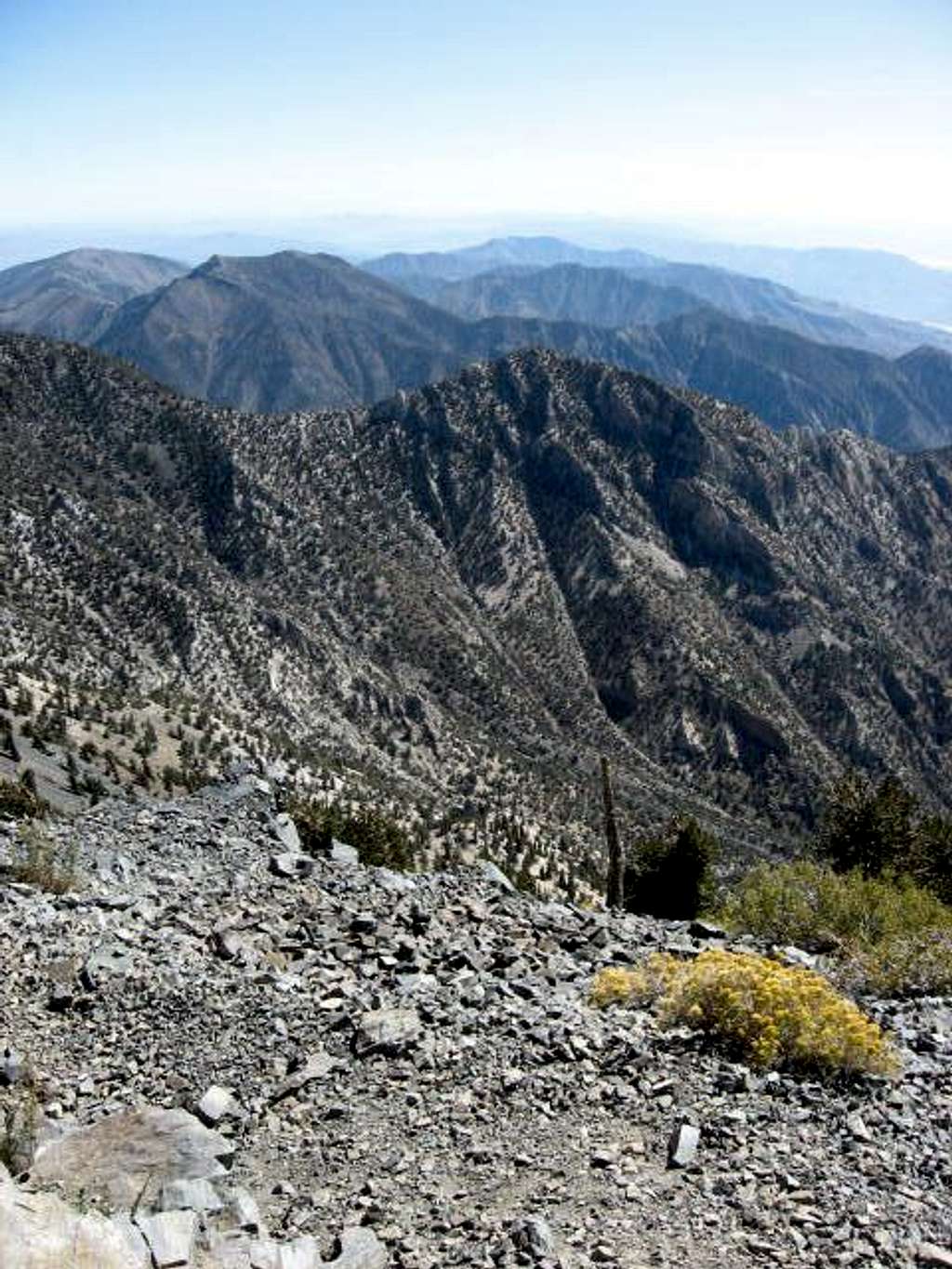 Telescope Peak, View from the summit, Death Valley, California