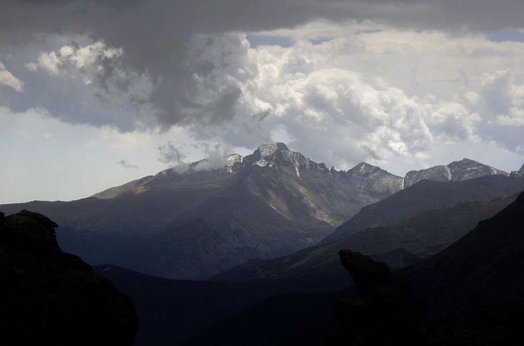 A storm over Longs Peak