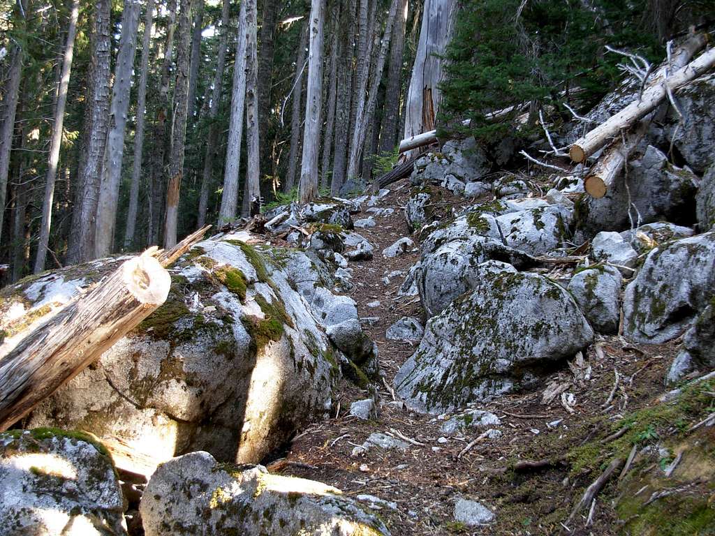Boulder Outcropping On Deception Lakes Trail