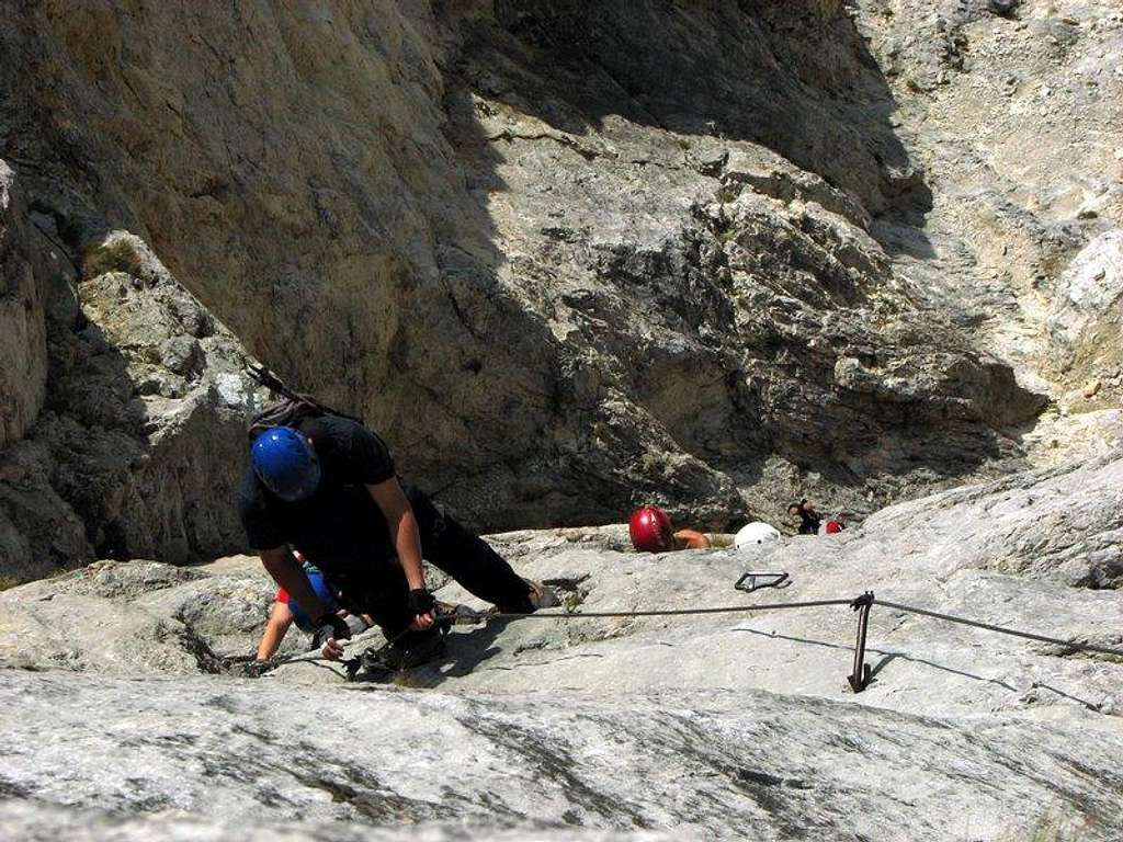 First querung on Haidsteig klettersteig