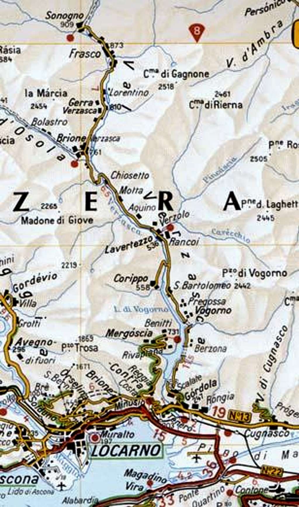 Verzasca Map