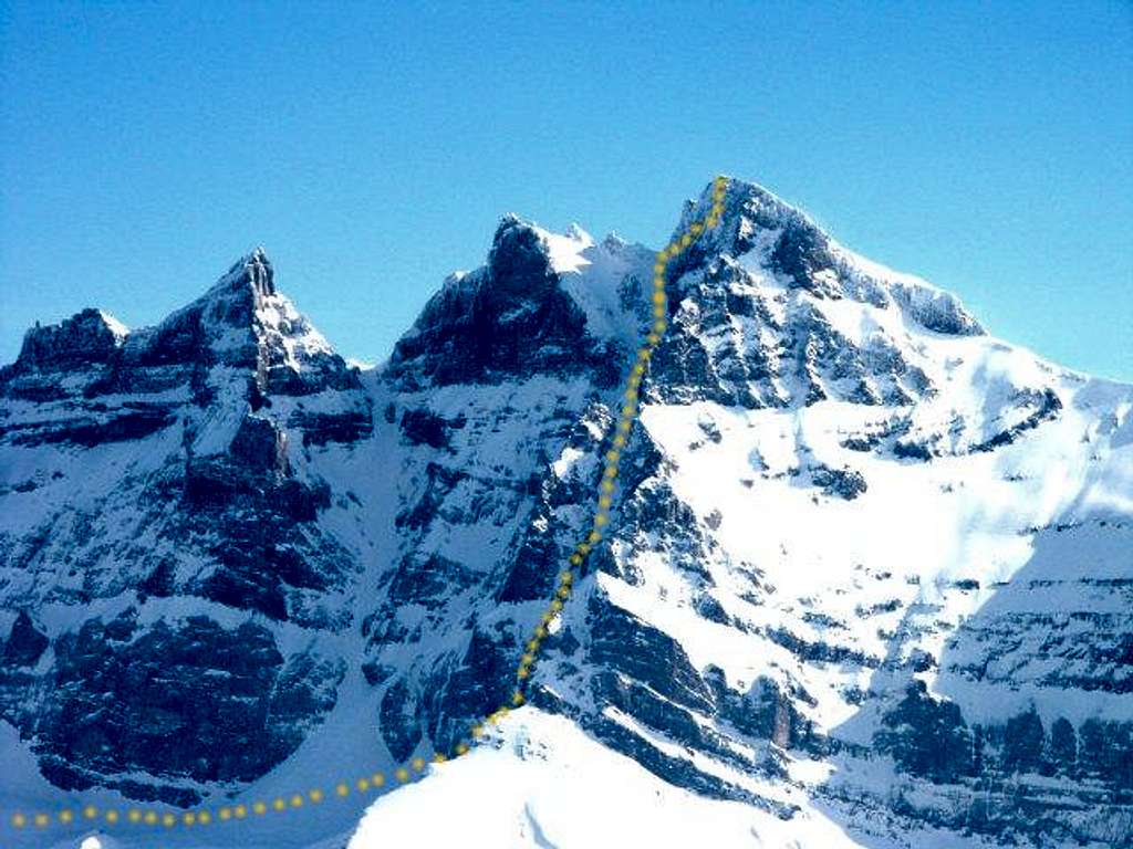 Dents du Midi - Couloir des...