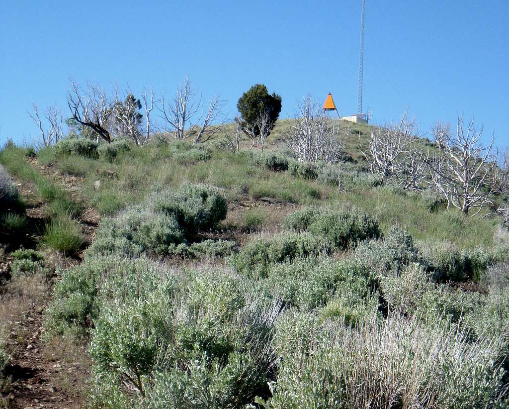 Triangulation Station on the Summit of West Mountain 2 (Utah County)