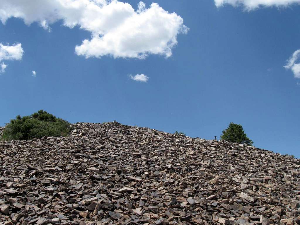 The summit rock pile