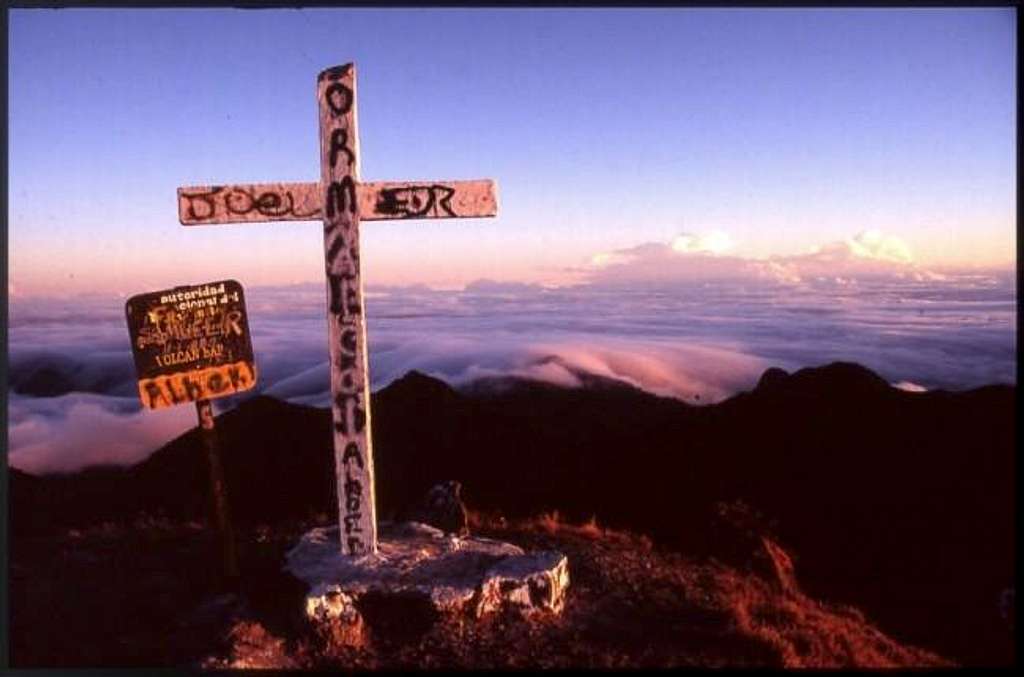 The summit of Volcan Barú....