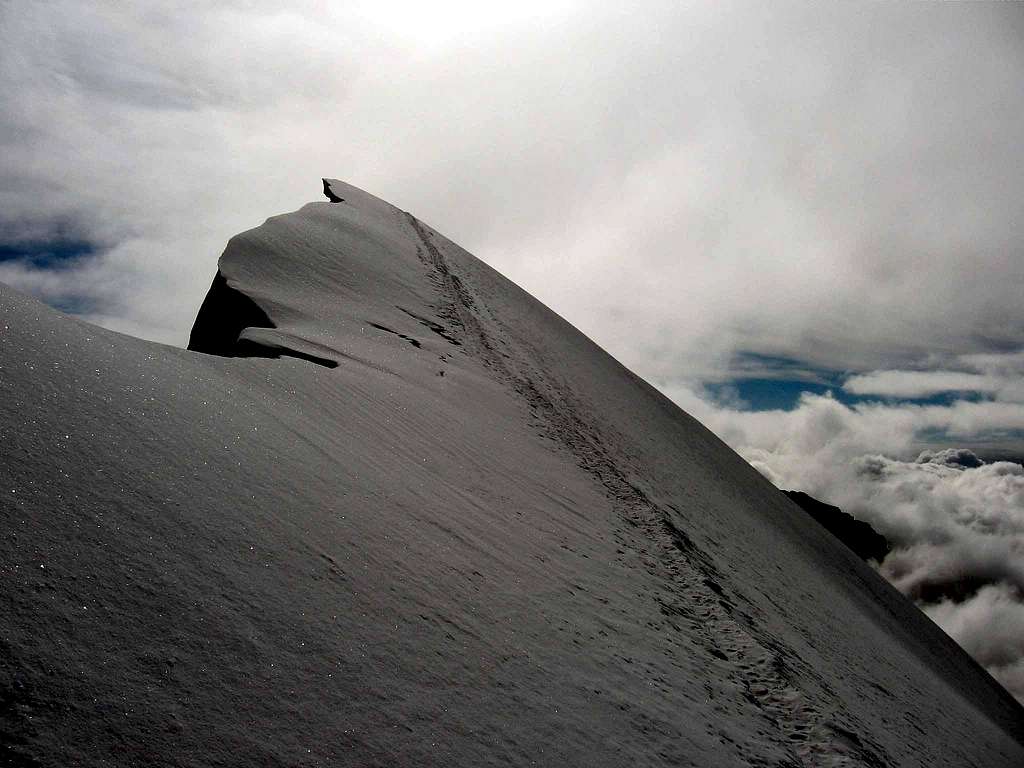 The summit of central Breithorn.