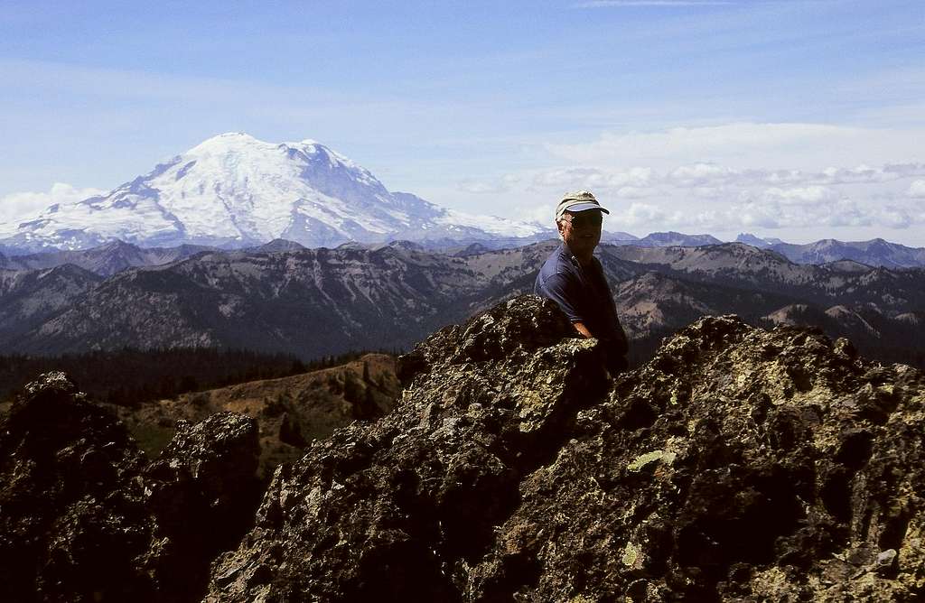 Summit of West Peak with Rainier