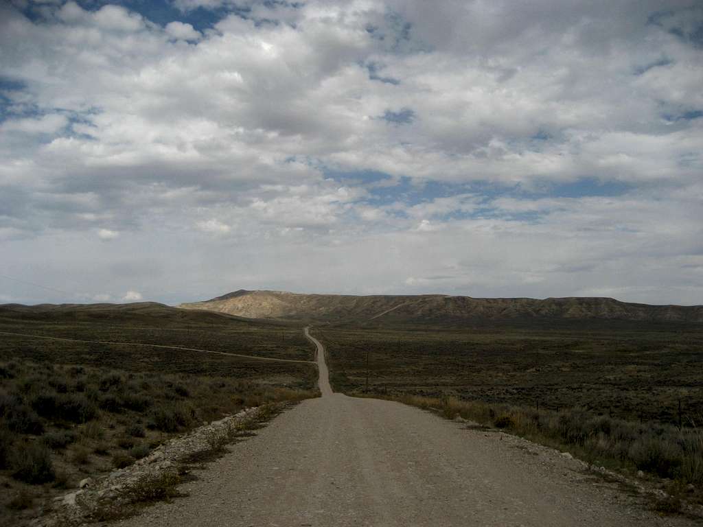 Typical section of southern badlands road