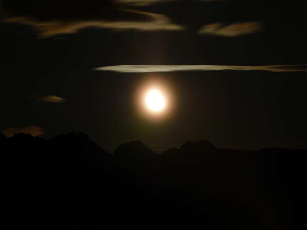 Moon view from Lidesh Bivouac