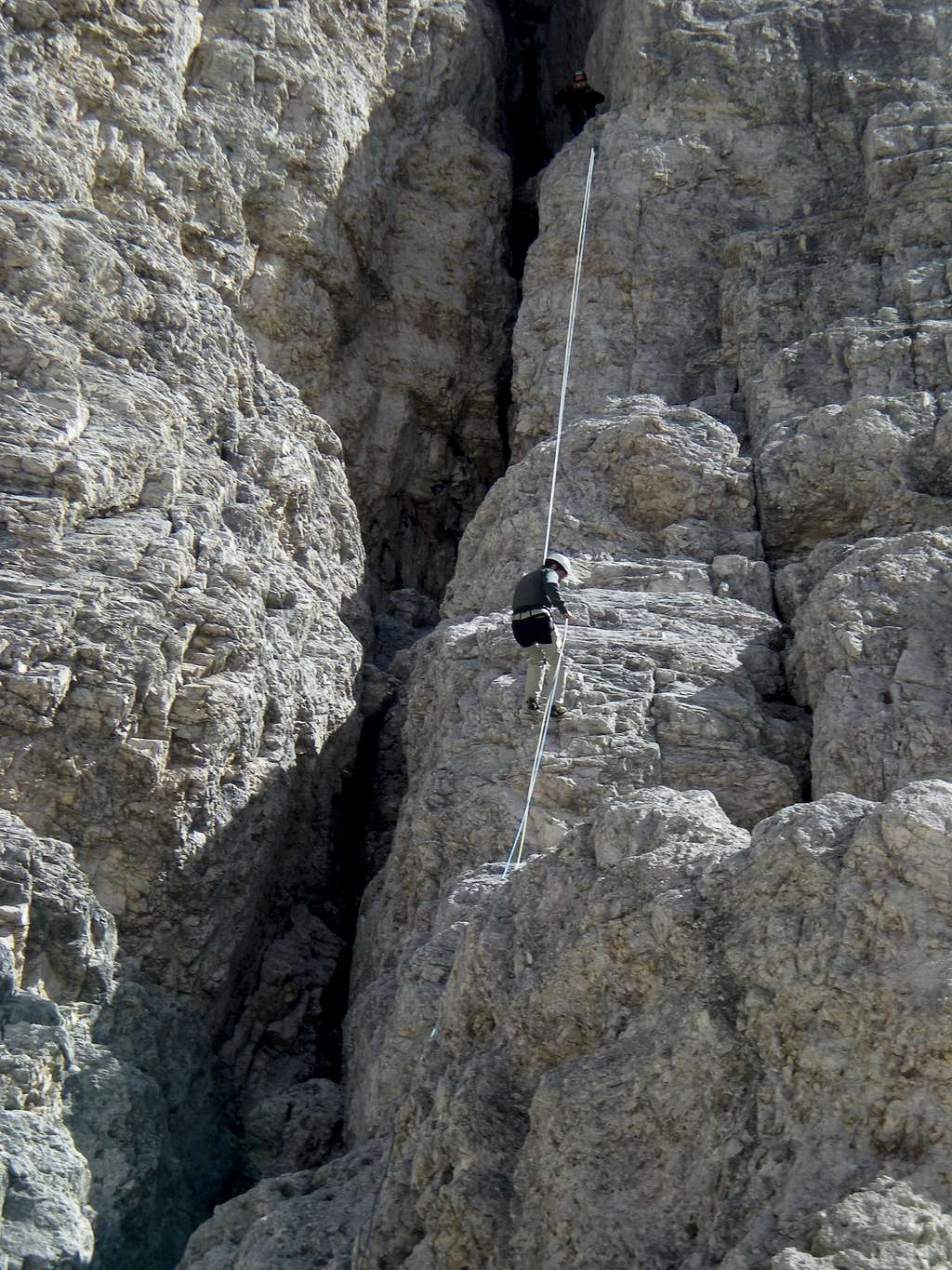 Rappel from Delago tower