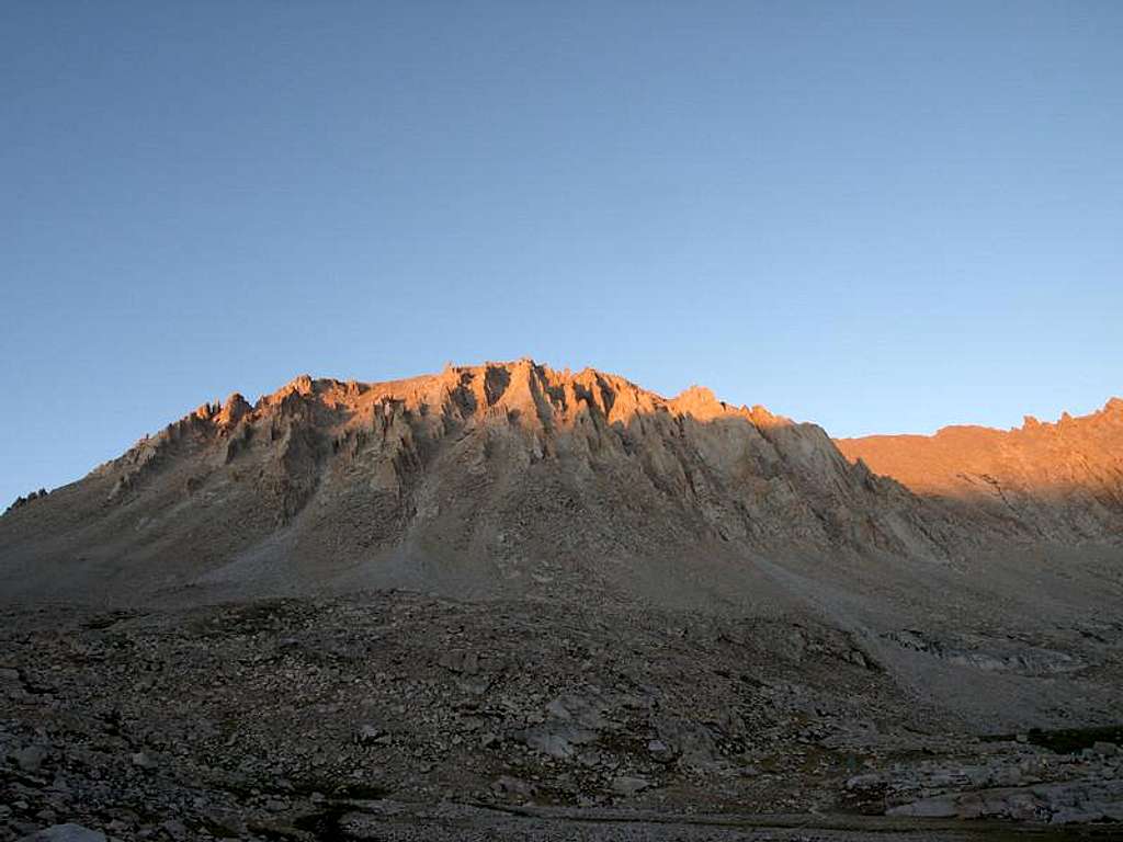 The sun's finishing touch on Mt Whitney