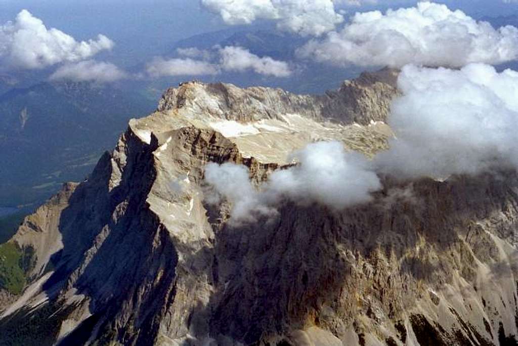 Zugspitze with Wetterkante,...