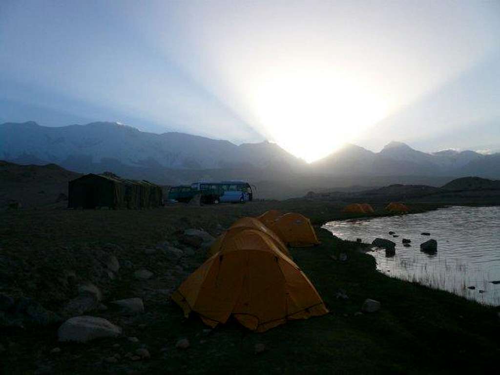 Sunrise over Mt Kongur